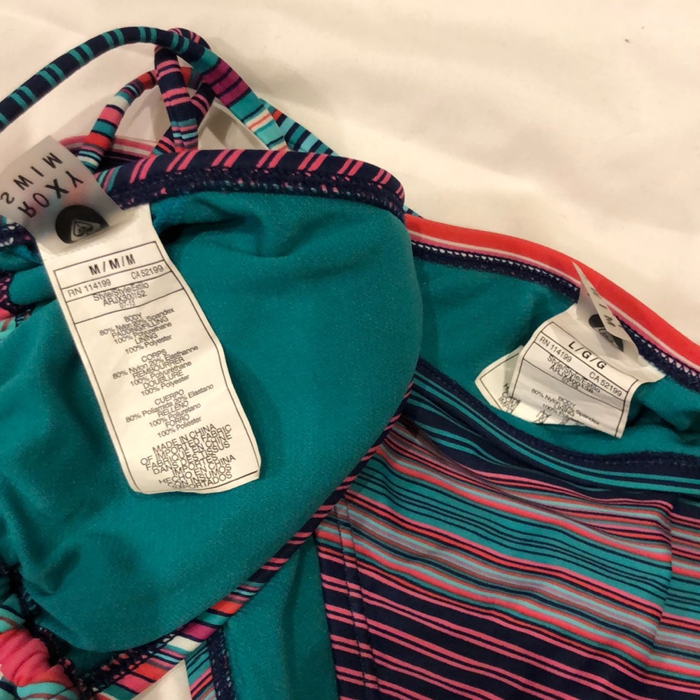 Roxy Striped Multicolored Bikini - image 2